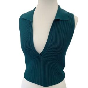 House Of Harlow 1960 Teal Cropped Top M